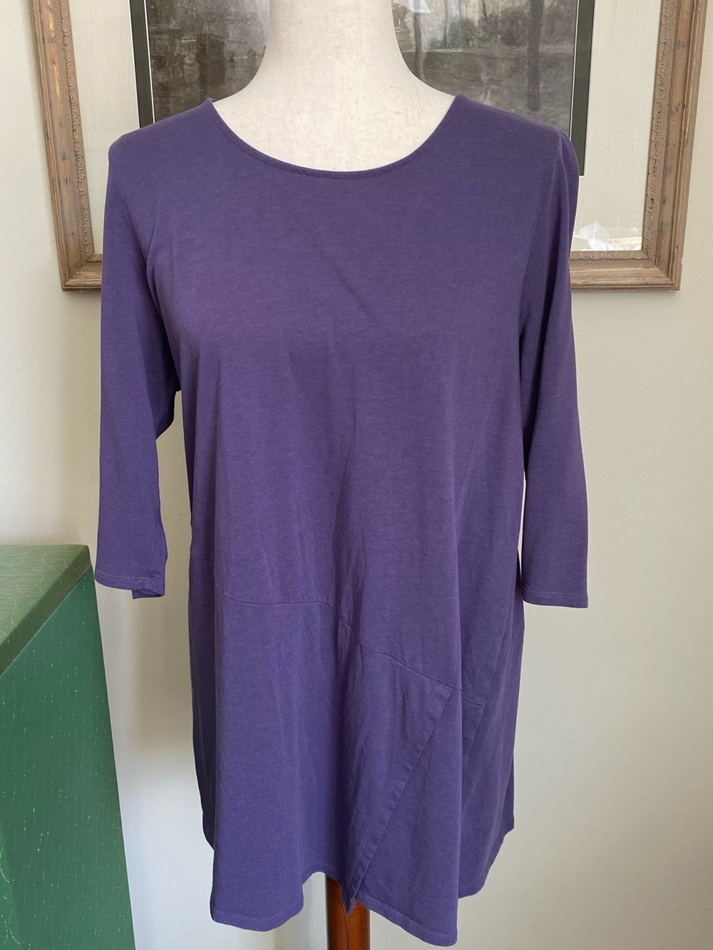 Pure Jill Wrap Front Tunic Top, Size L